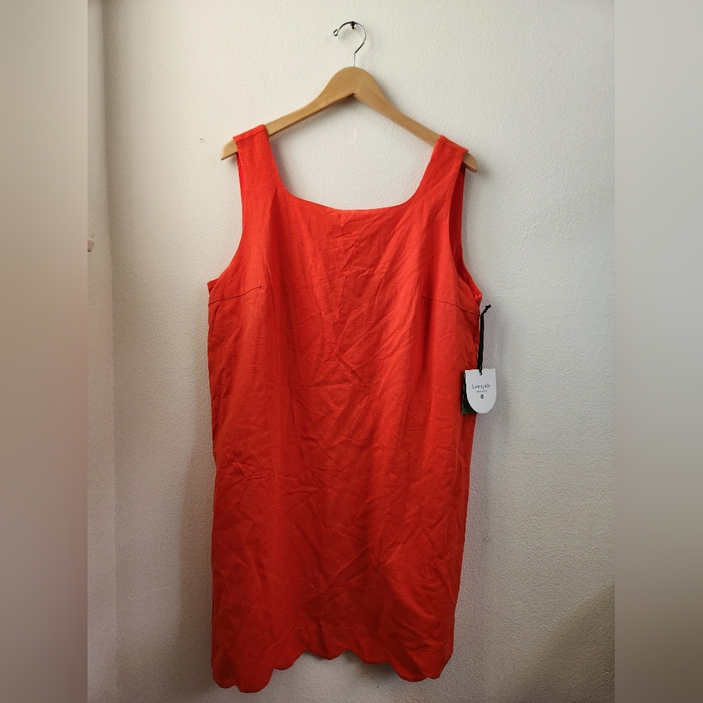 Kate Spade x Target Scalloped‎ Shift Dress Mini Women's Red Extra Large XL NWT